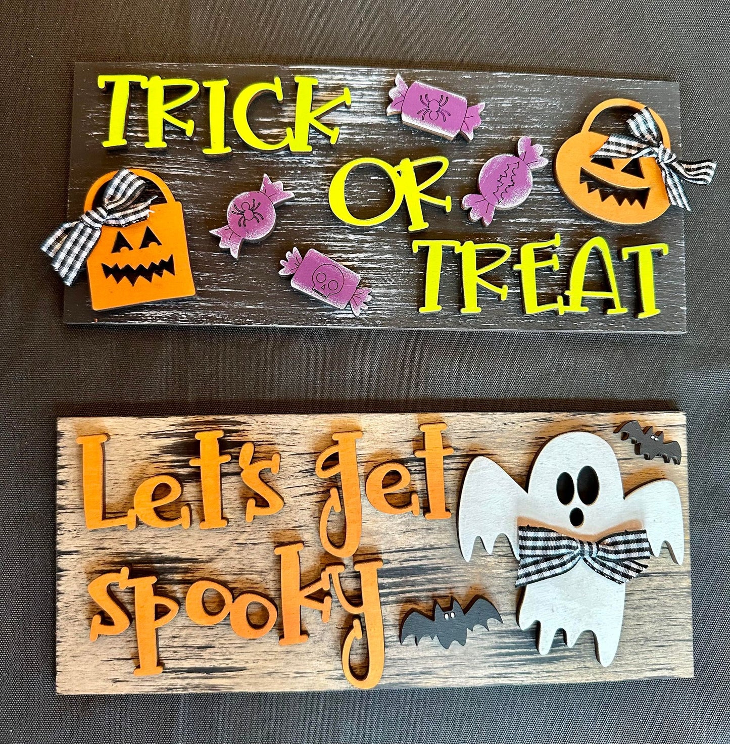 3D Interchangeable Rectangle INSERTS ONLY - Fall and Halloween