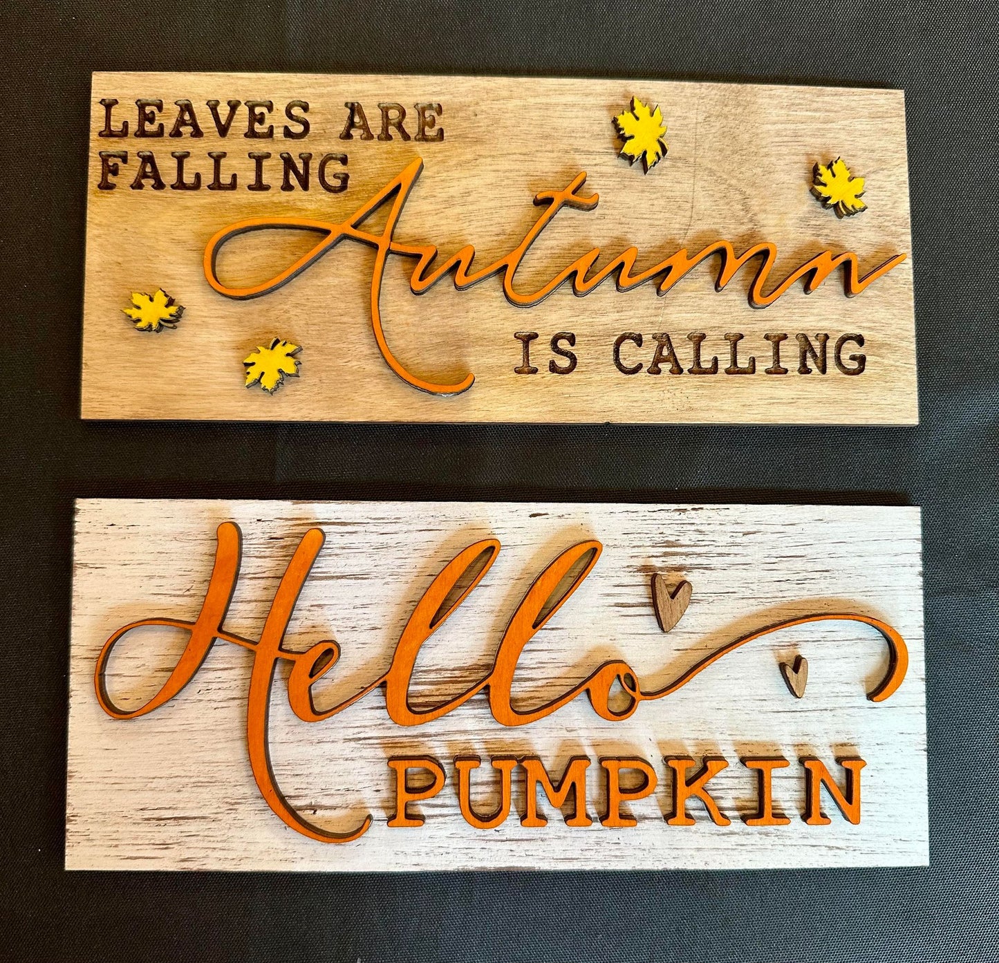 3D Interchangeable Rectangle INSERTS ONLY - Fall and Halloween