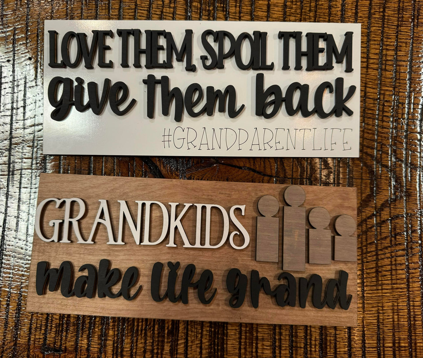 3D Interchangeable Rectangle INSERTS ONLY - Family and Home