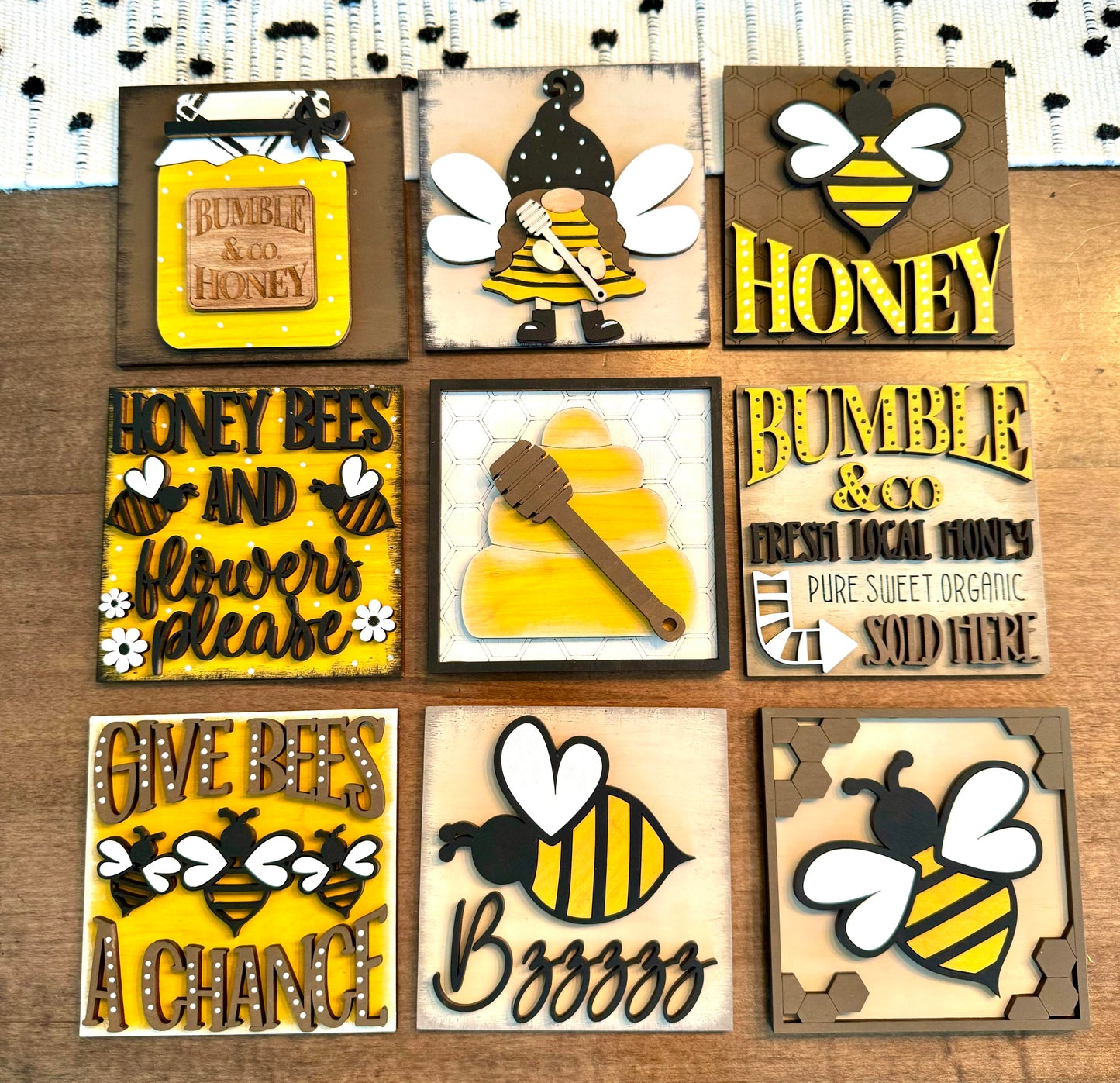 3D Interchangeable Square INSERTS - Easter and Spring