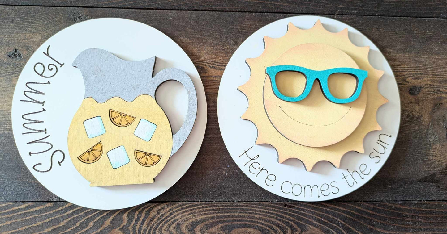 3D Interchangeable Round INSERTS - Summer