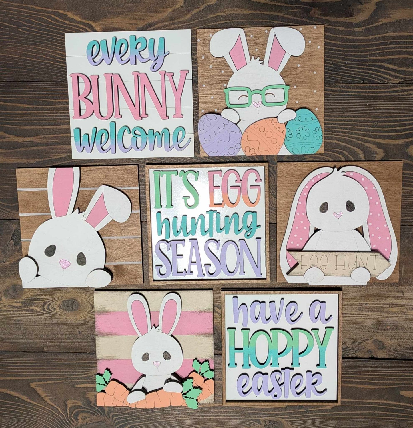 3D Interchangeable Square INSERTS - Easter and Spring