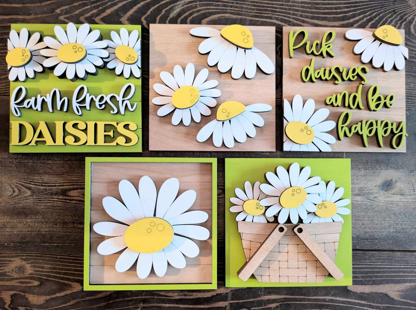 3D Interchangeable Square INSERTS - Easter and Spring