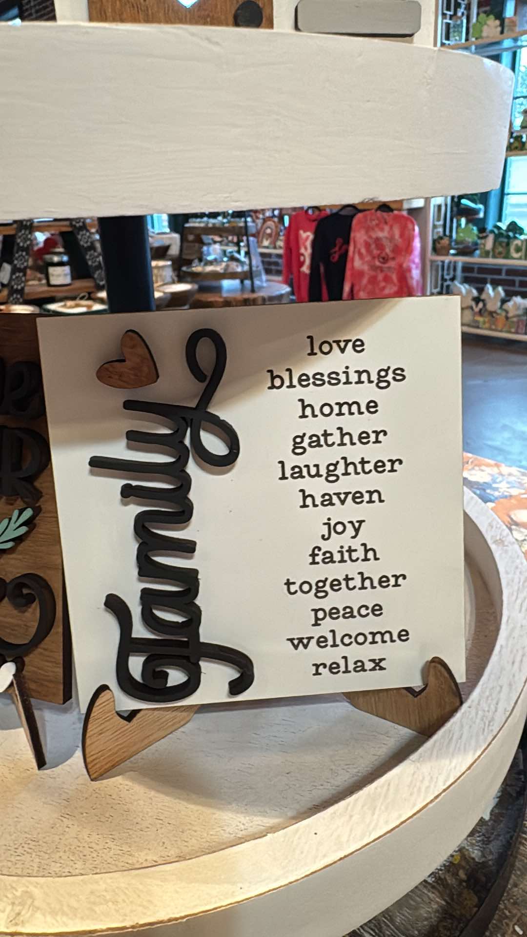 3D Tiered Tray Decor - Family Welcome to our Home