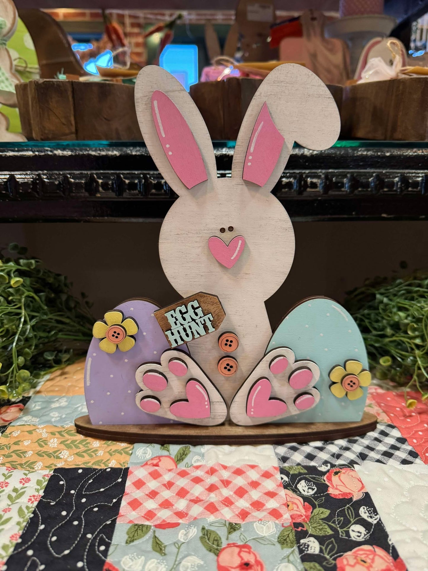 3D Primitive Bunny shelf sitter