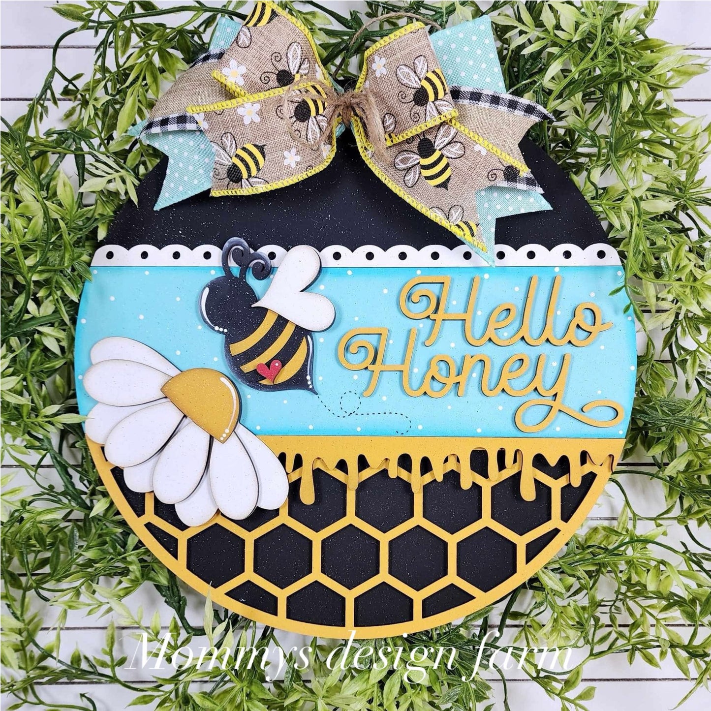 3D Door hanger Hello Honey