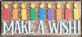 3D Interchangeable Rectangle INSERTS ONLY - Birthday
