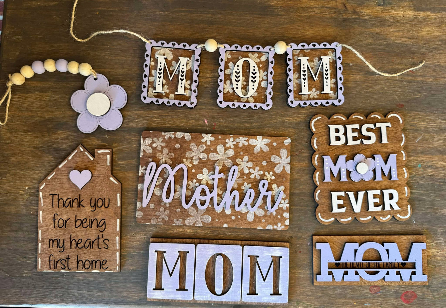 3D Tiered Tray Decor - Best Mom Ever