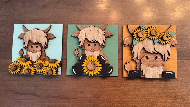 3D Interchangeable Square INSERTS ONLY - Summer