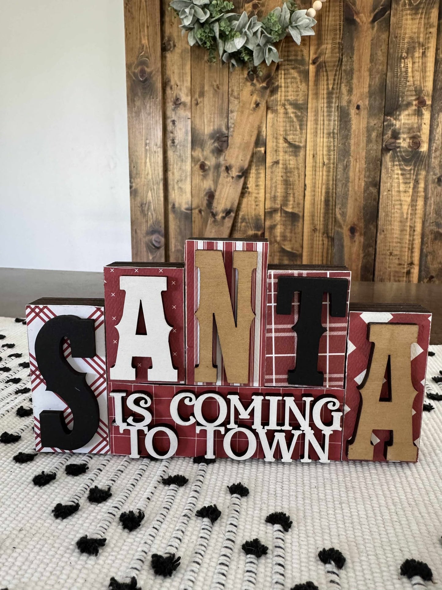 3D Standing Block Christmas Displays