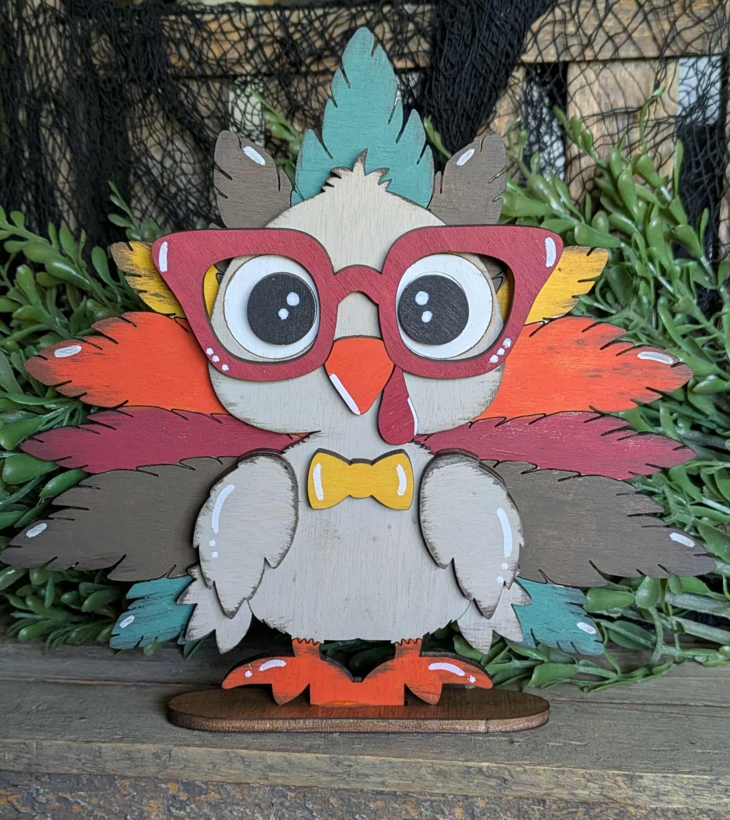 3D Standing Turkey with glasses