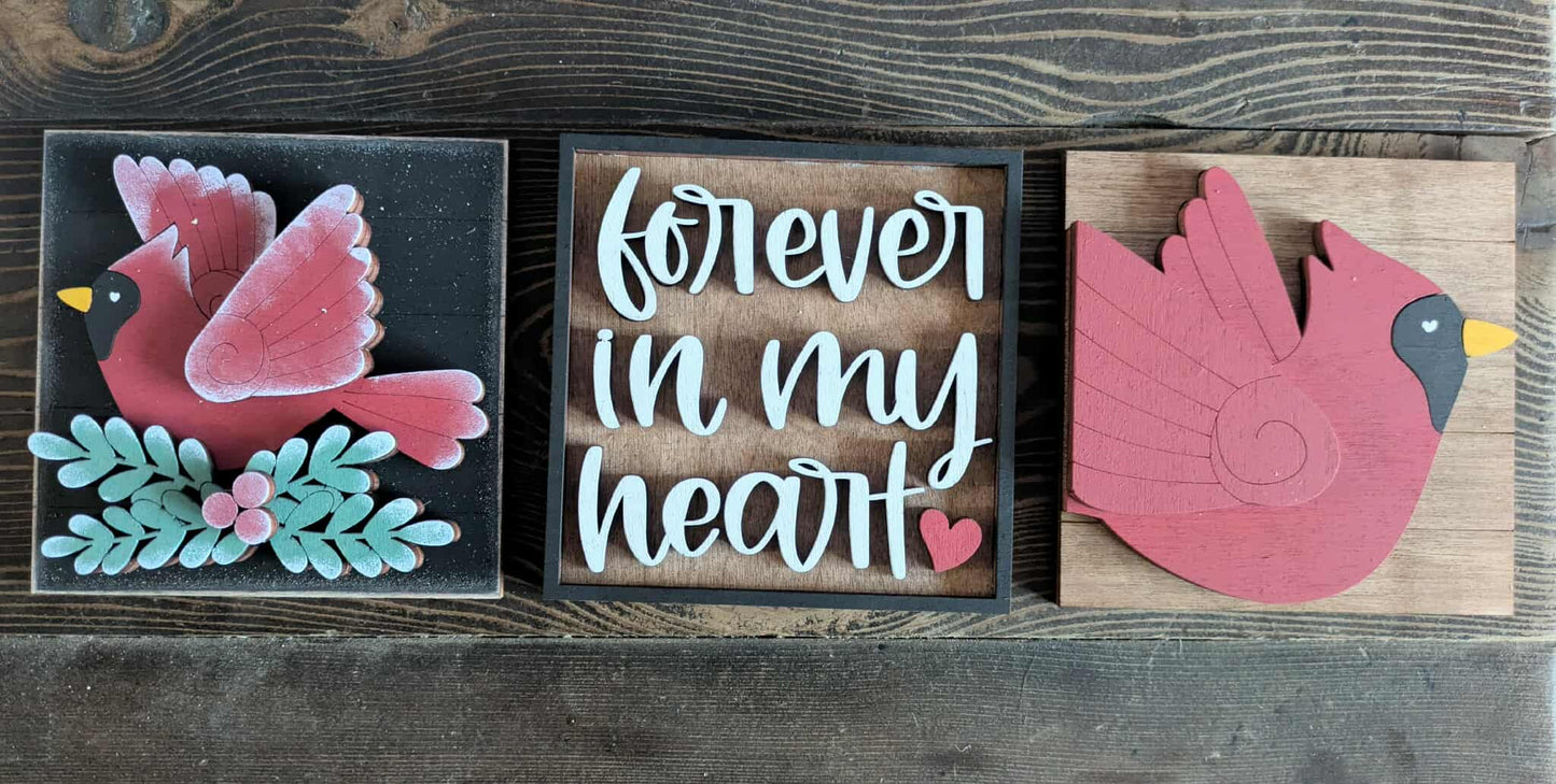 3D Interchangeable Square INSERTS ONLY - Home/Everyday/Birthday