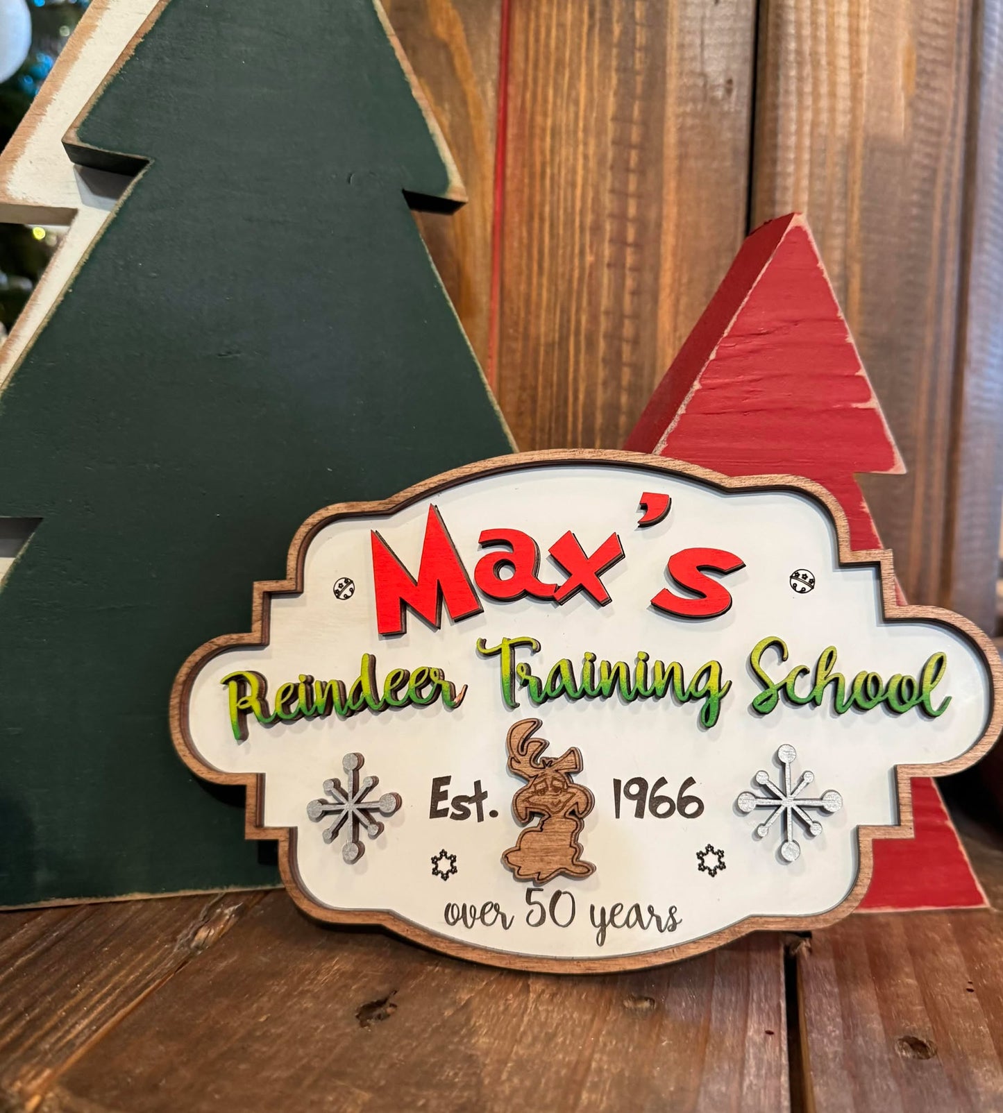 3D Decor - Max's Reindeer Training School