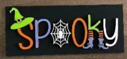 3D Interchangeable Rectangle INSERTS ONLY - Fall and Halloween