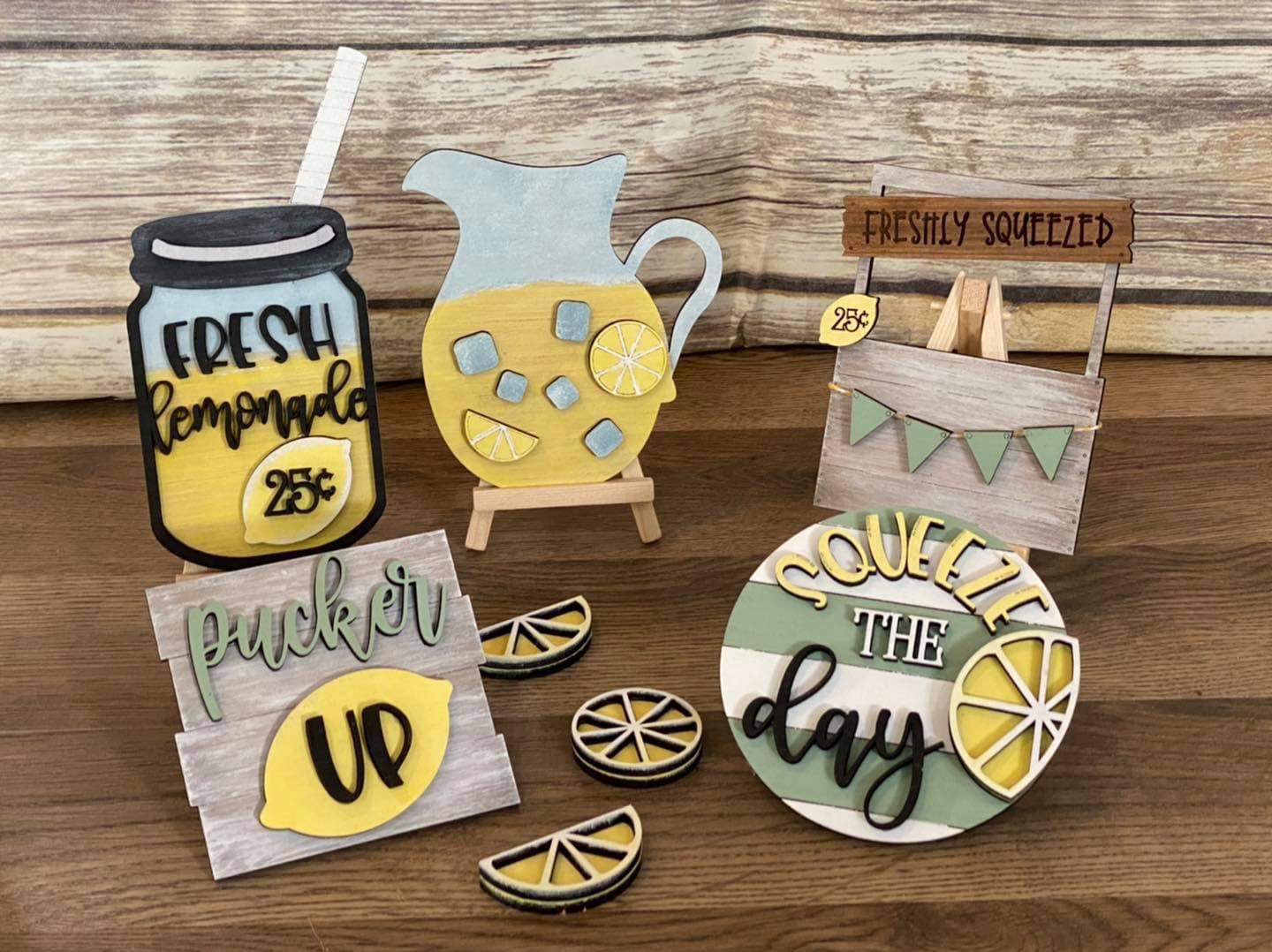 3D Tiered Tray Decor - Lemonade
