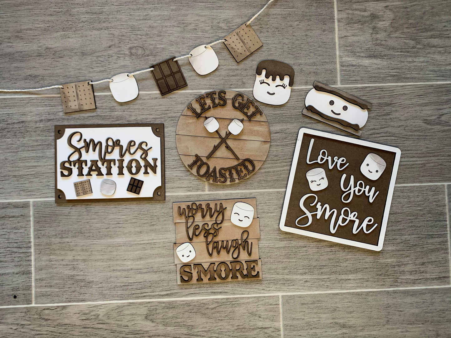 3D Tiered Tray Decor - Smores