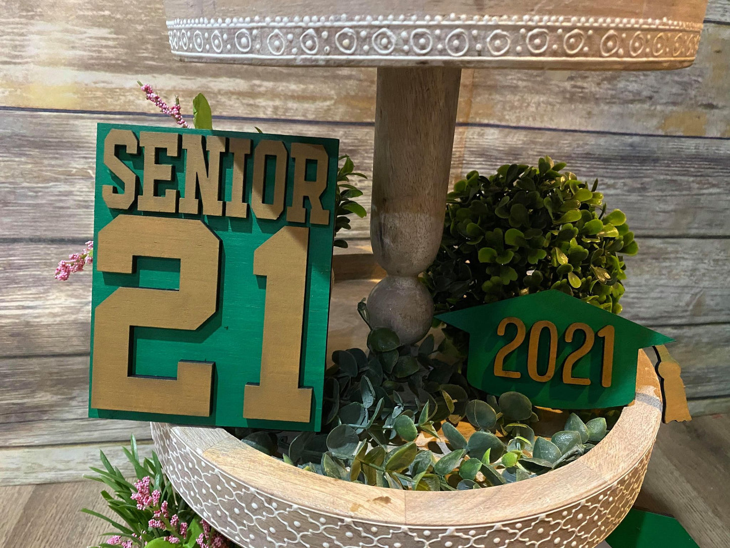 3D Tiered Tray Decor - Senior