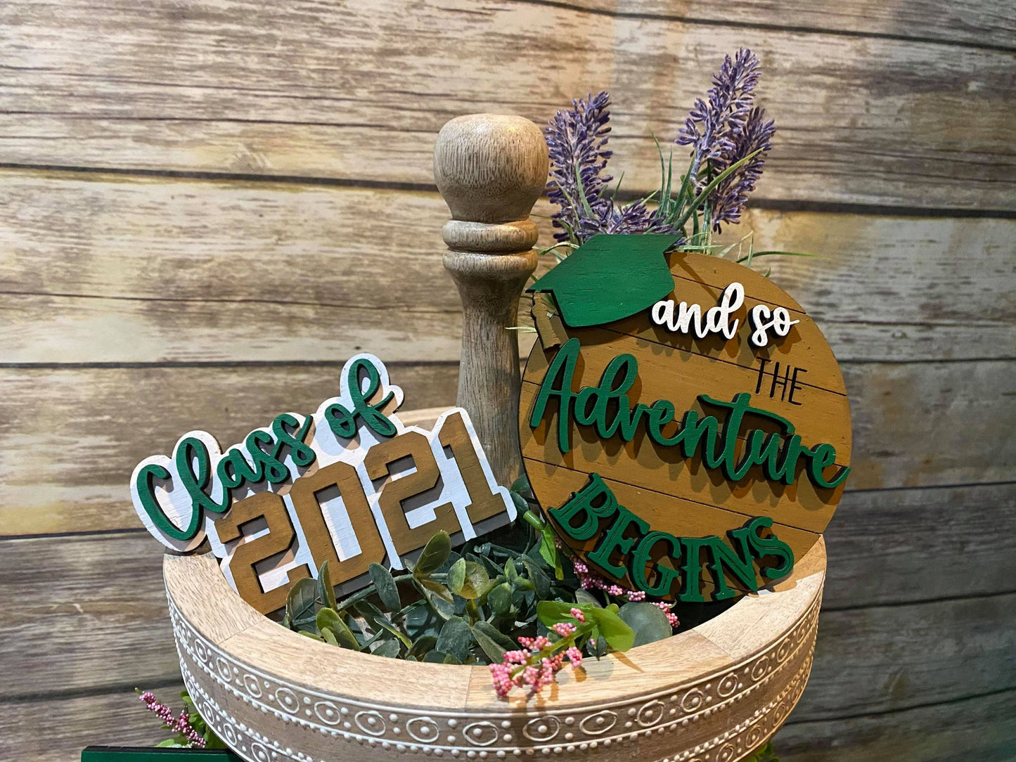 3D Tiered Tray Decor - Senior