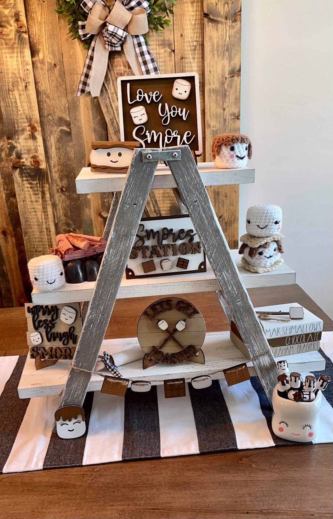3D Tiered Tray Decor - Smores