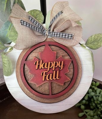 3D Interchangeable Round INSERTS - Fall & Halloween