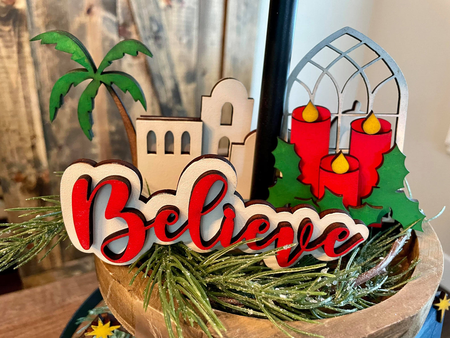 3D Tiered Tray Decor - Nativity