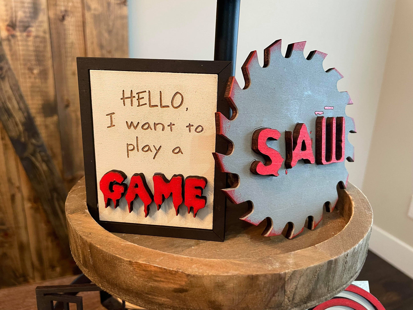 3D Tiered Tray Decor - Saw