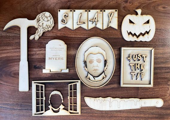 3D Tiered Tray Decor - Michael Myers