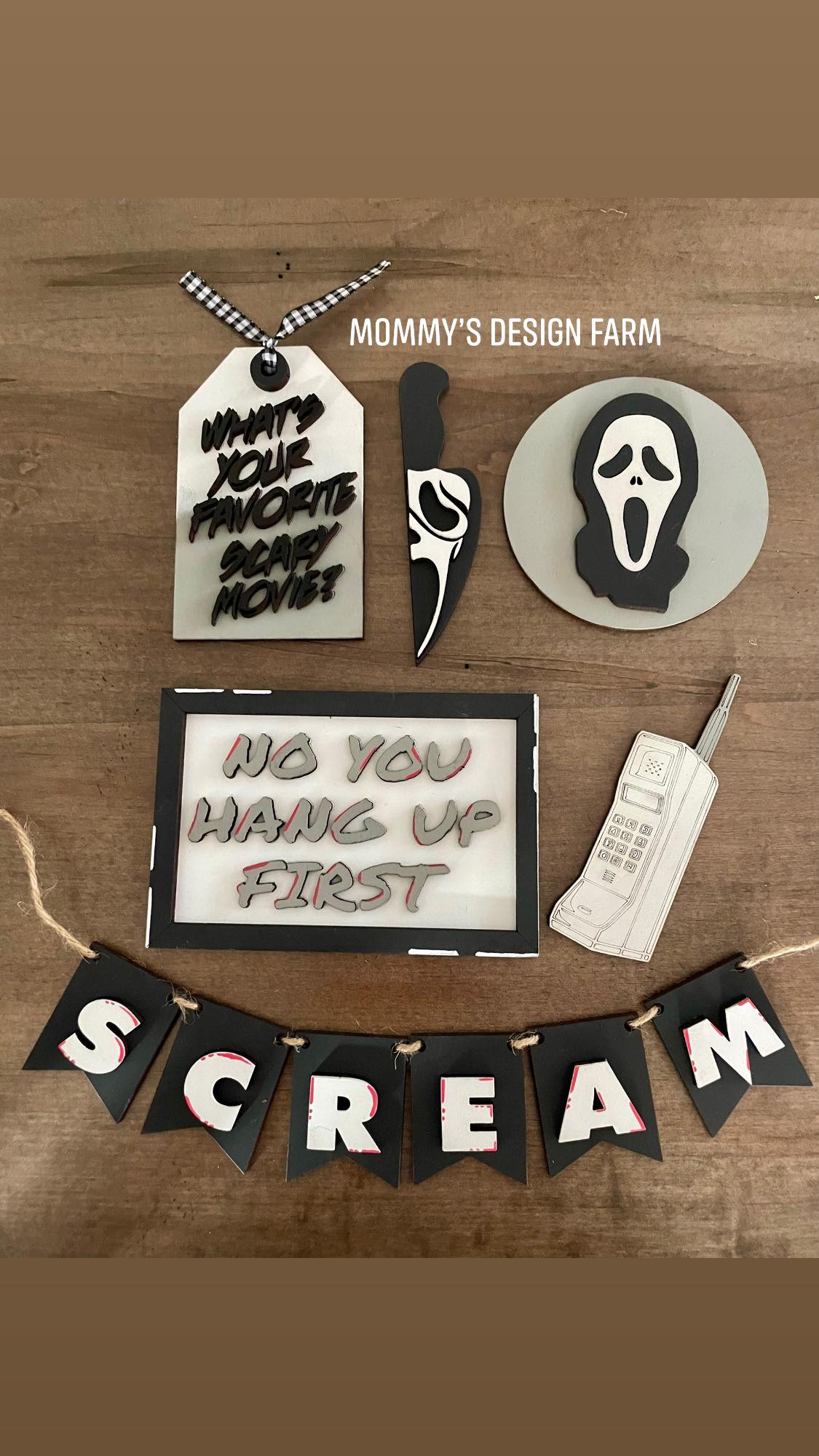 3D Tiered Tray Decor - Scream