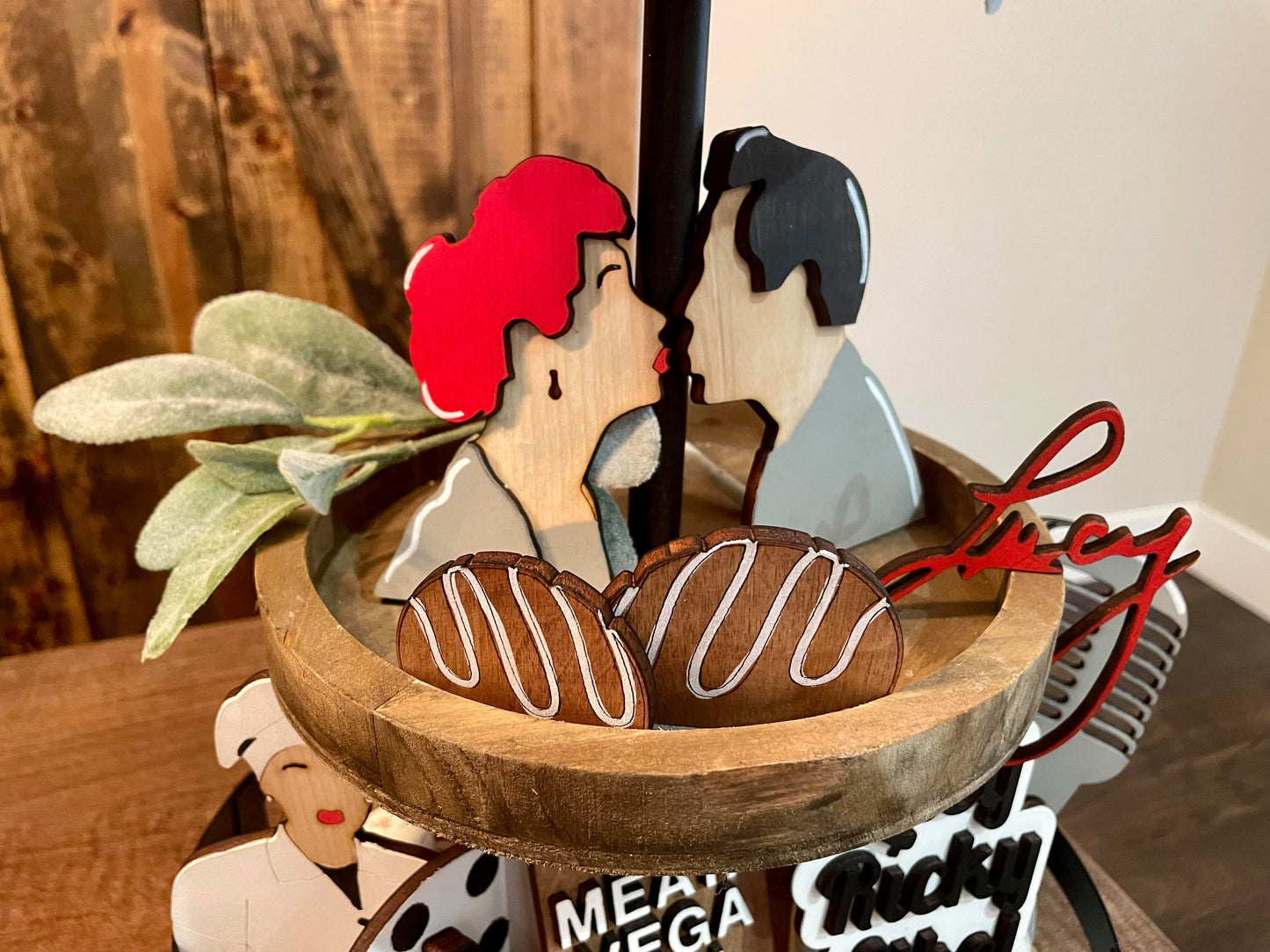 3D Tiered Tray Decor - I love Lucy