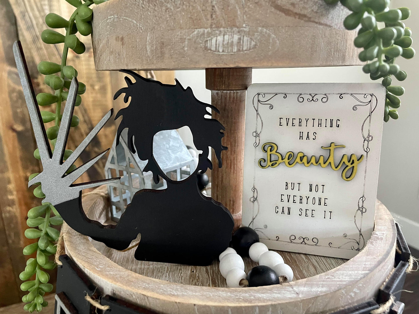 3D Tiered Tray Decor - Edward Scissorhand