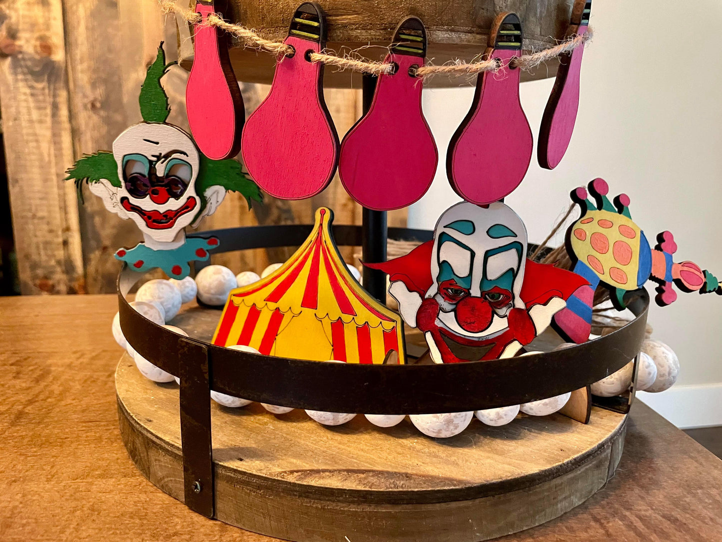 3D Tiered Tray Decor - Killer Klownz
