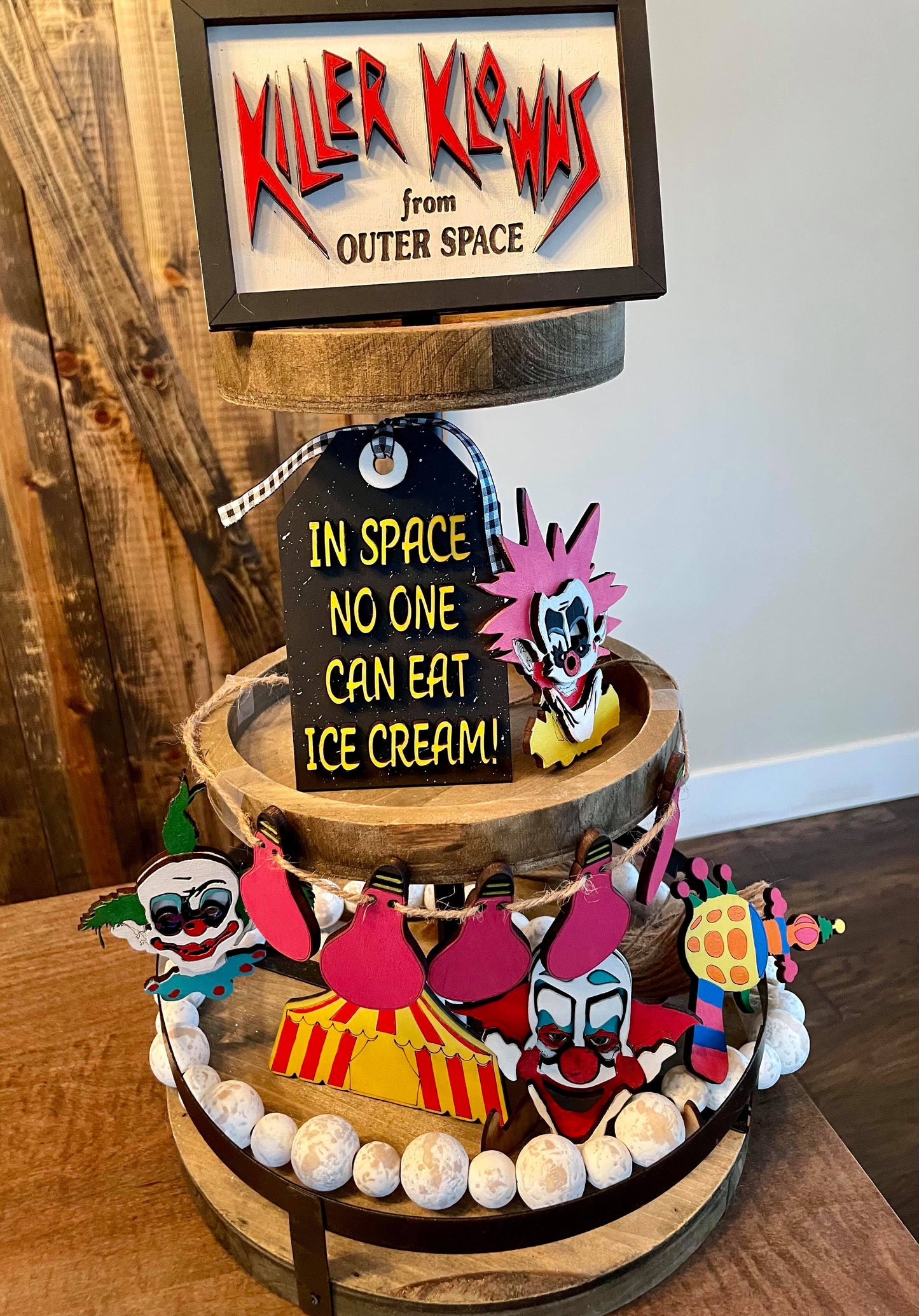 3D Tiered Tray Decor - Killer Klownz