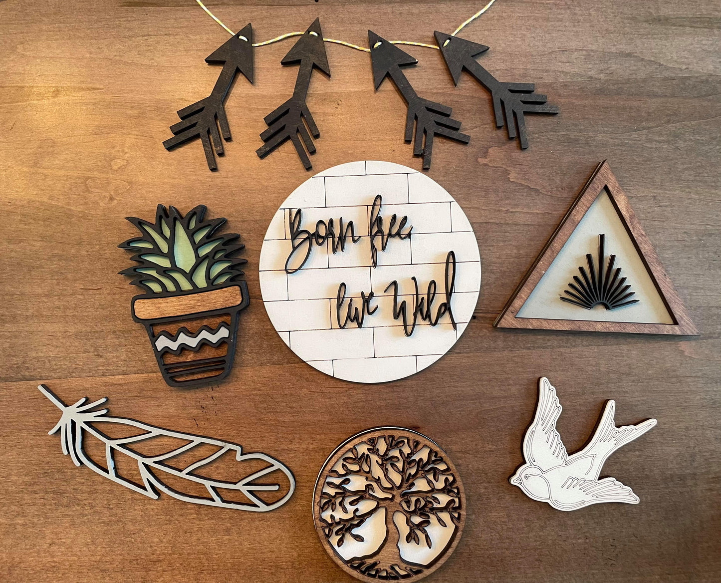 3D Tiered Tray Decor - BOHO