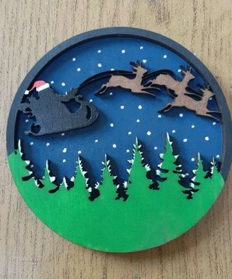 3D Interchangeable Round INSERTS - Winter and Christmas