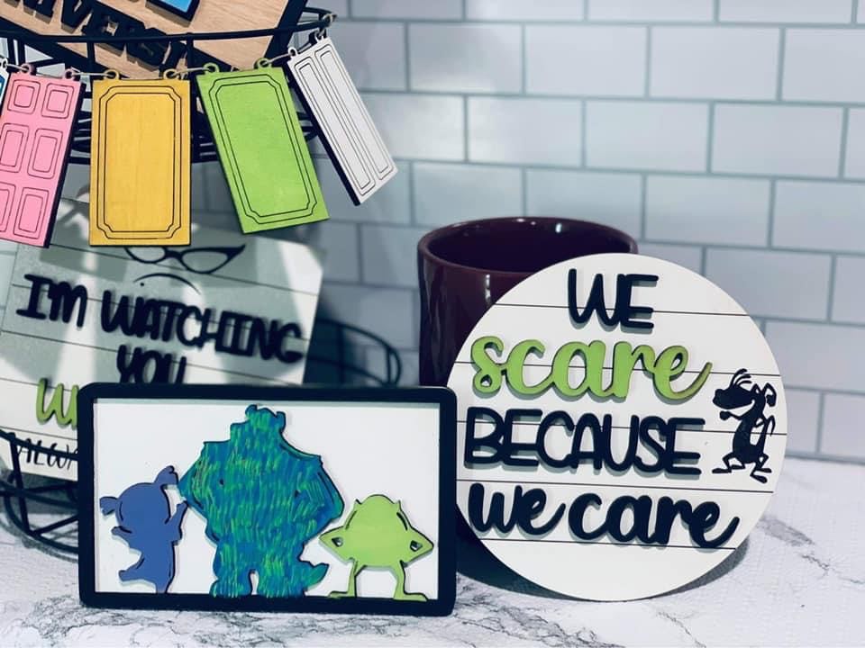3D Tiered Tray Decor - Monsters Inc