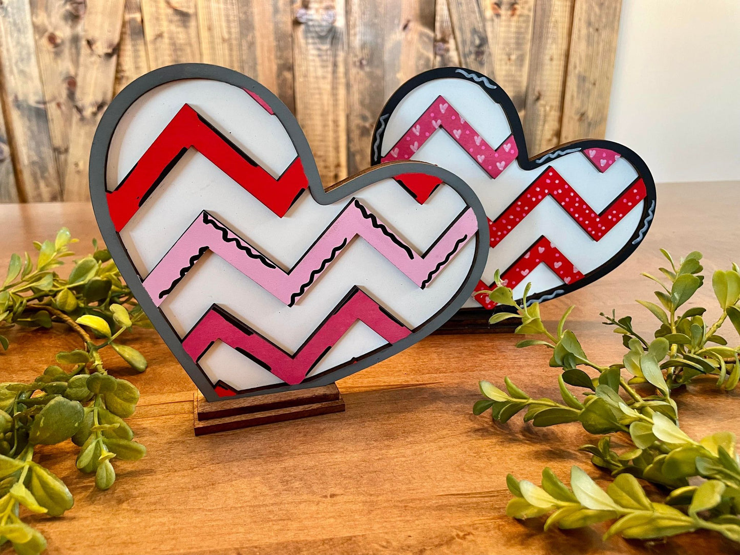 3D Decorative Standing Heart - Medium