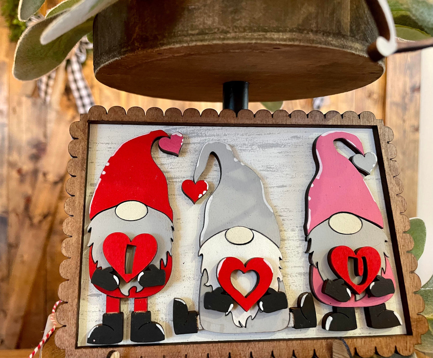 3D Tiered Tray Decor - Valentines Day - Gnome