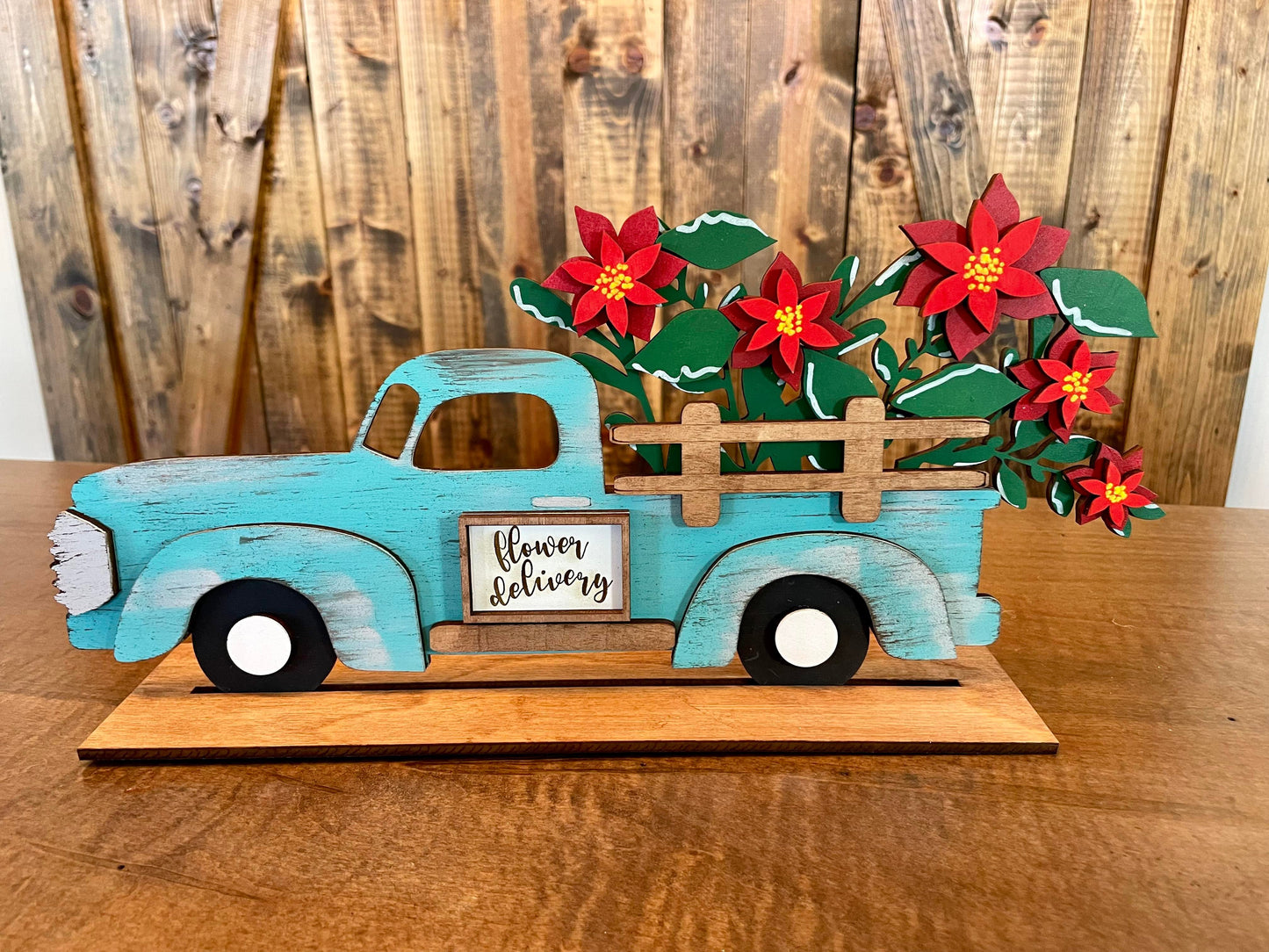 3d Interchangeable Truck with Flowers SET
