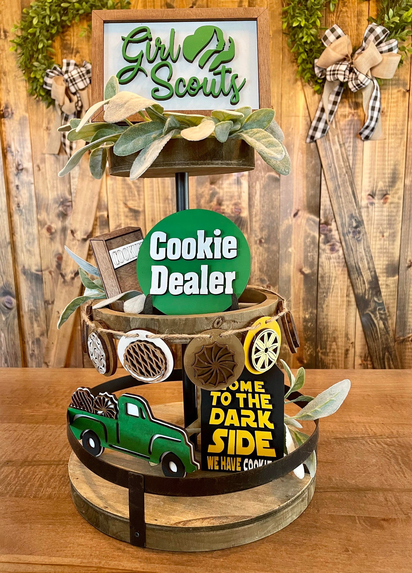 3D Tiered Tray Decor - Girl Scouts