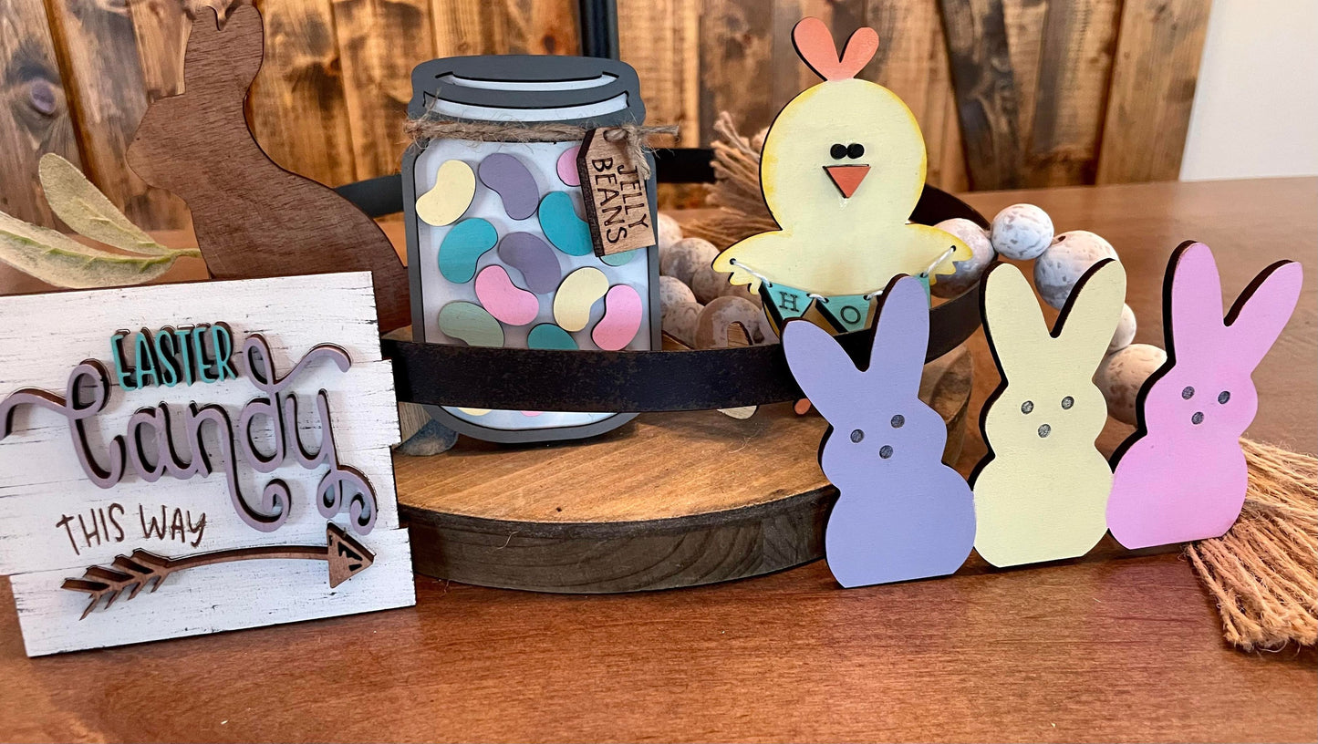 3D Tiered Tray Decor - Easter Candy