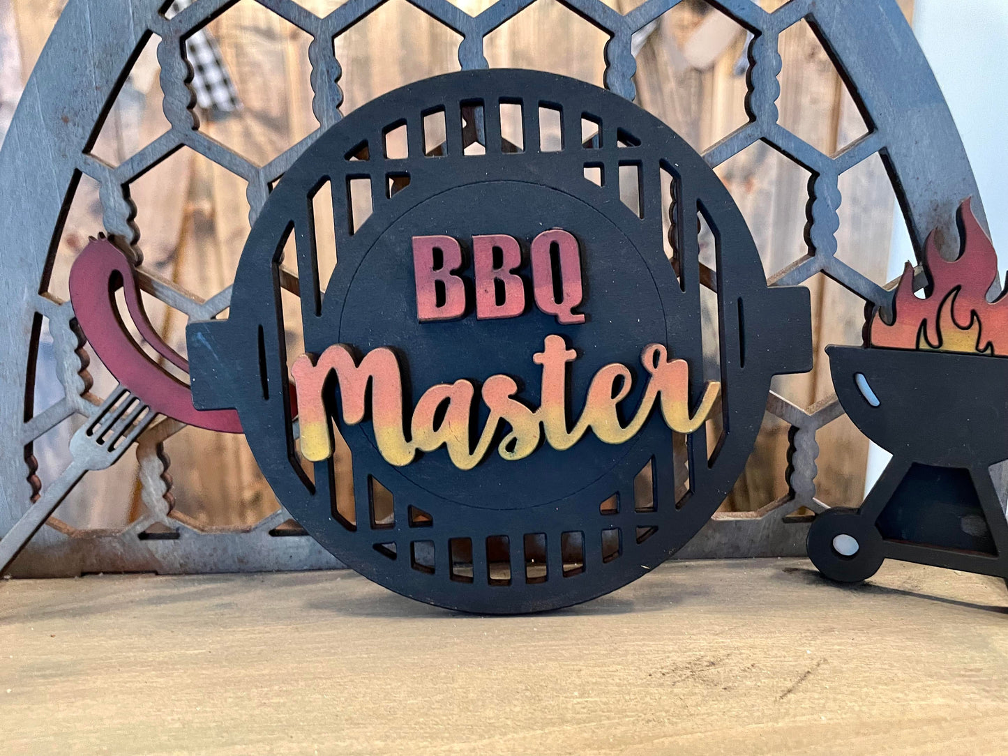 3D Tiered Tray Decor - BBQ