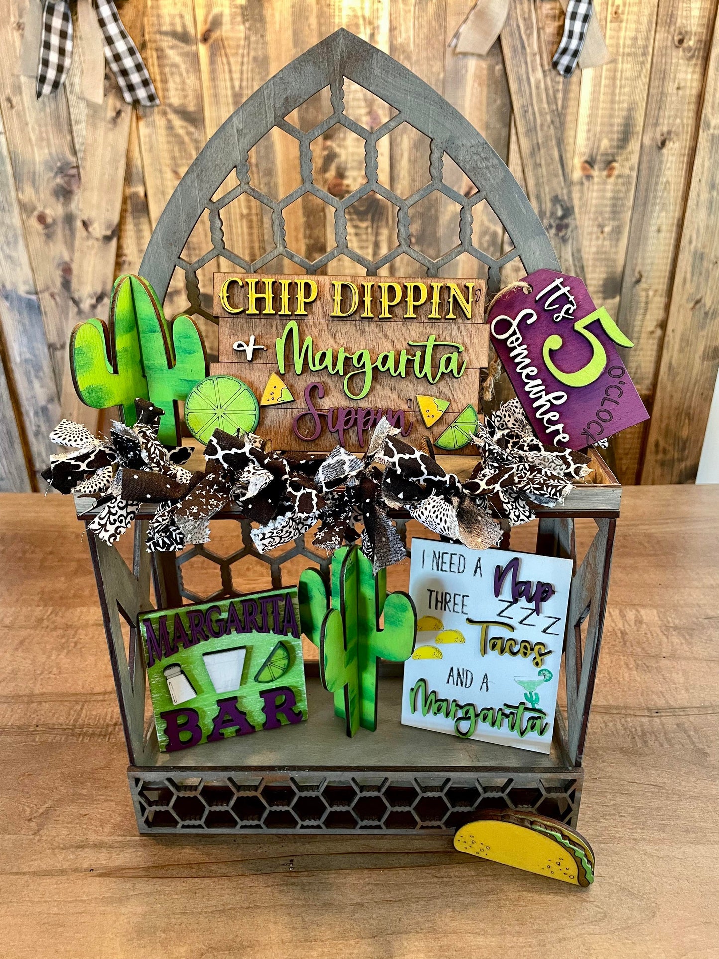 3D Tiered Tray Decor - Margarita