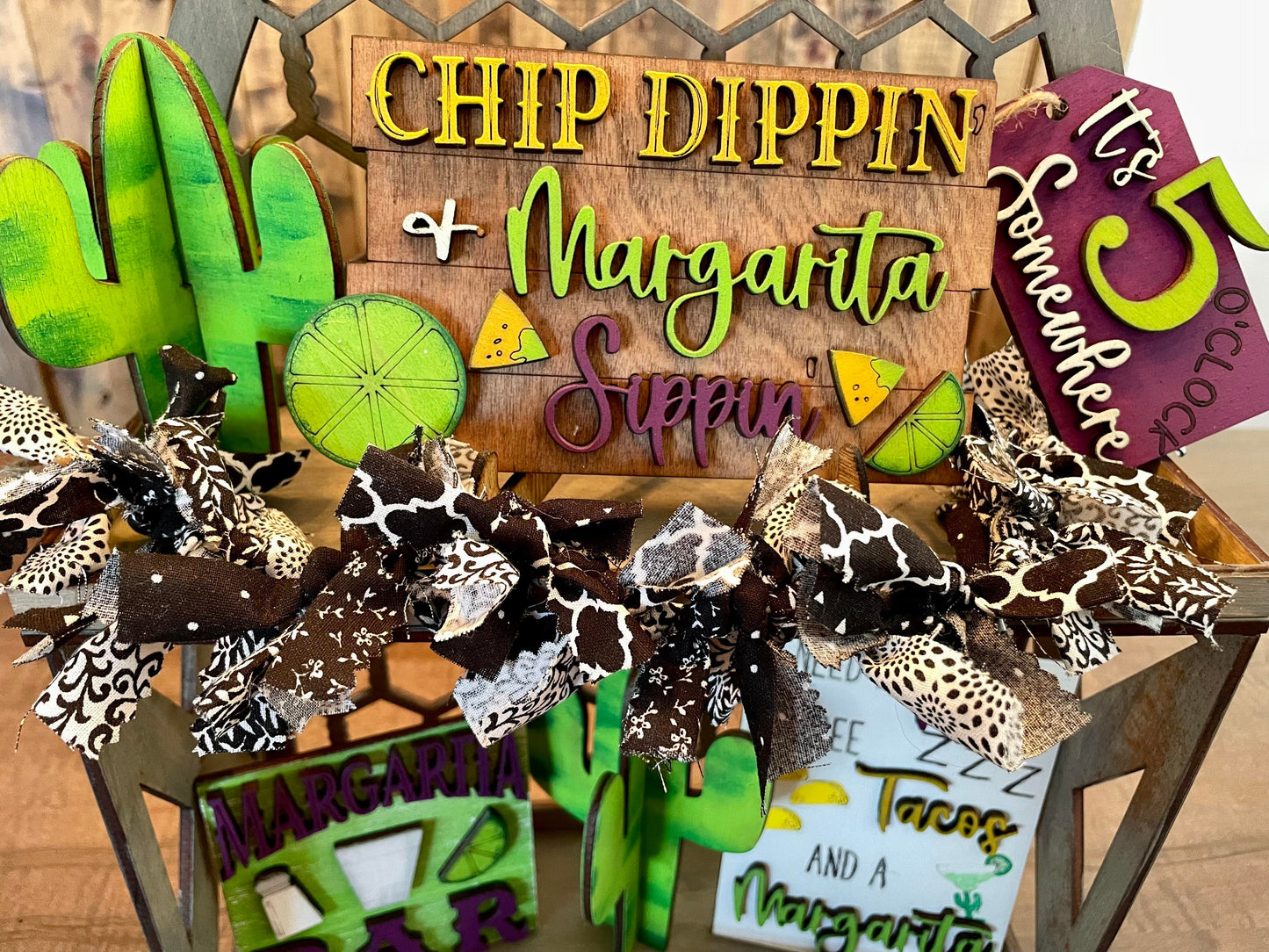 3D Tiered Tray Decor - Margarita