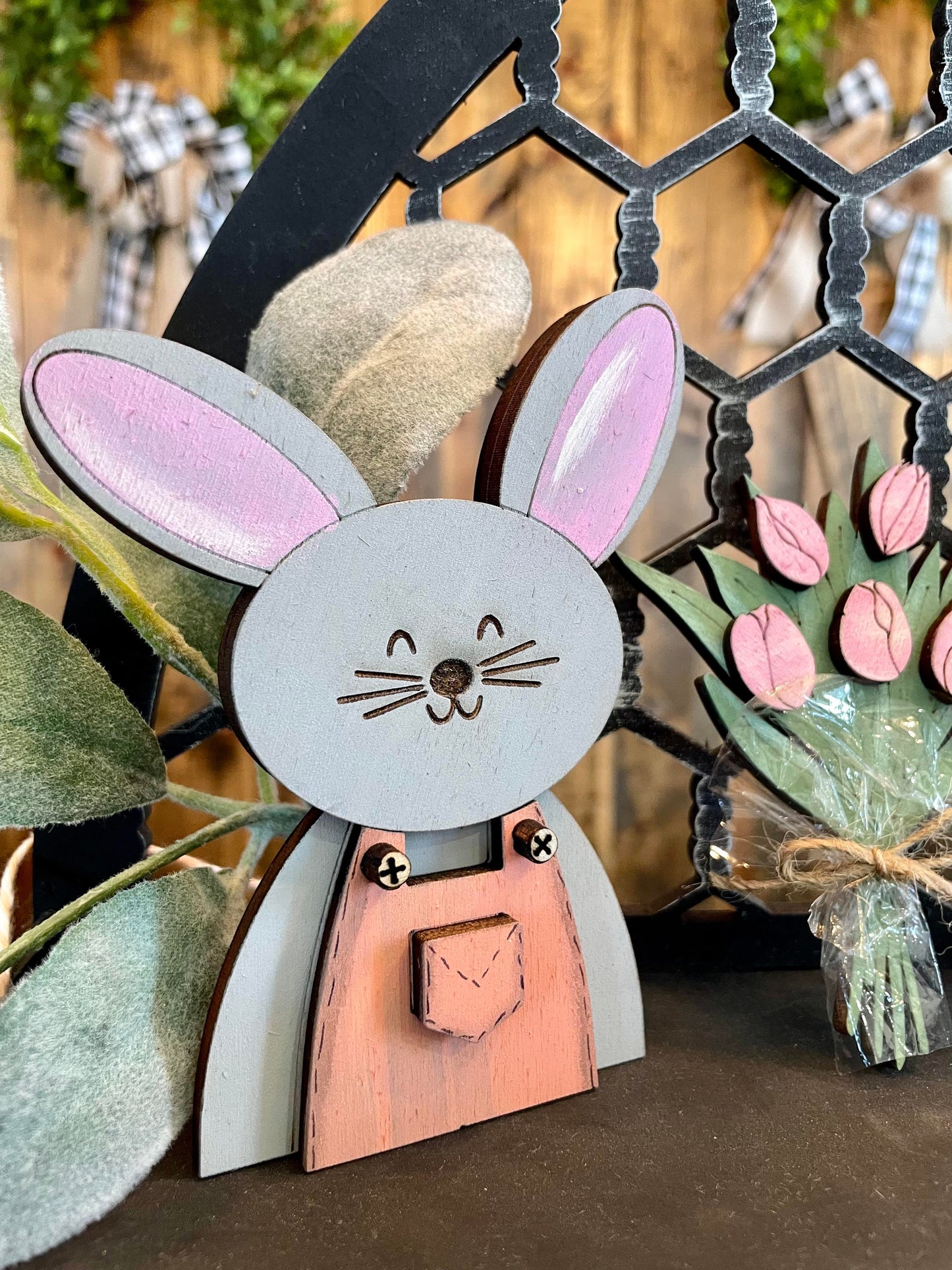 3D Tiered Tray Decor - Bunny Carrot Patch