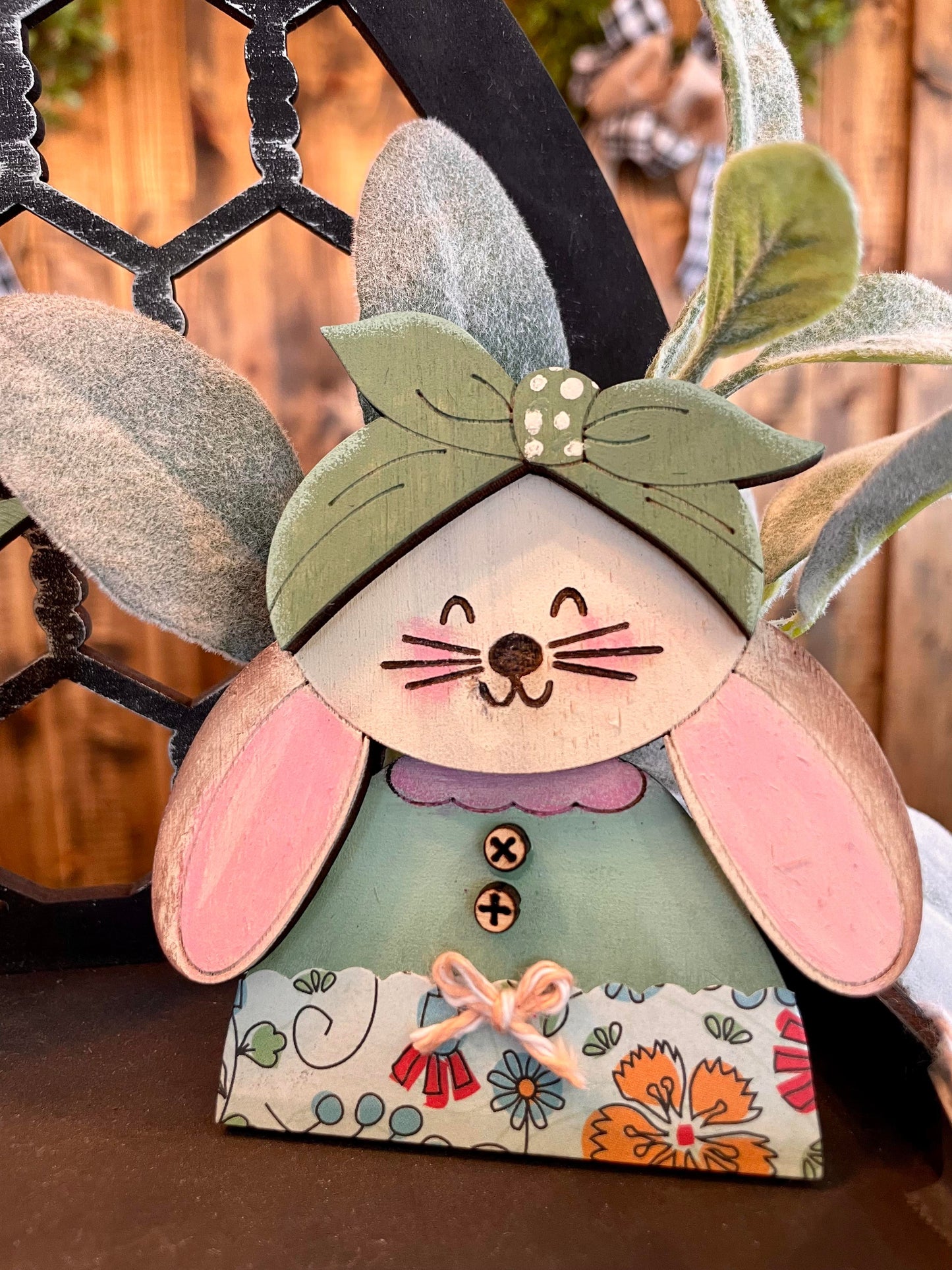 3D Tiered Tray Decor - Bunny Carrot Patch