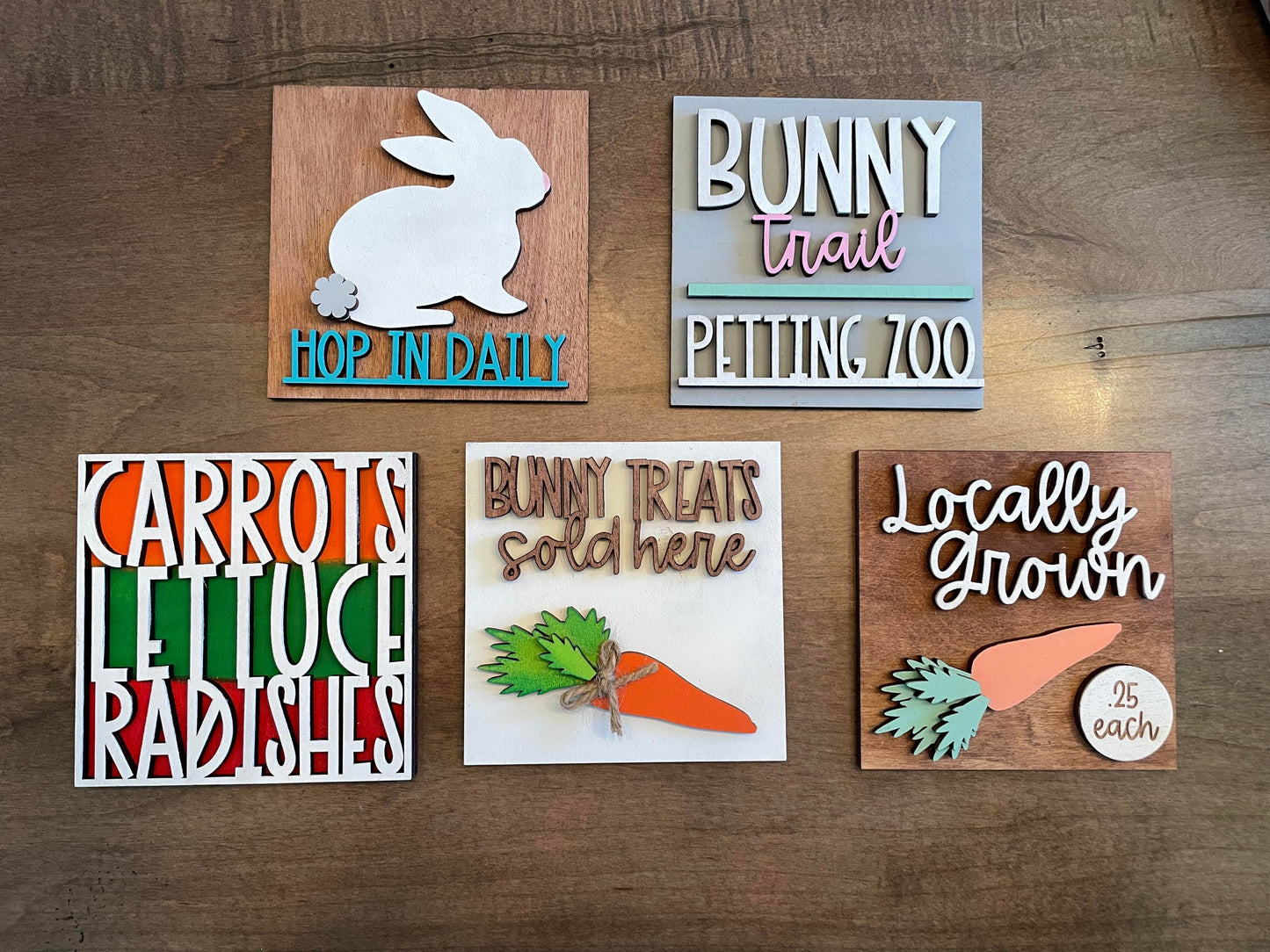 3D Interchangeable Square INSERTS - Easter and Spring