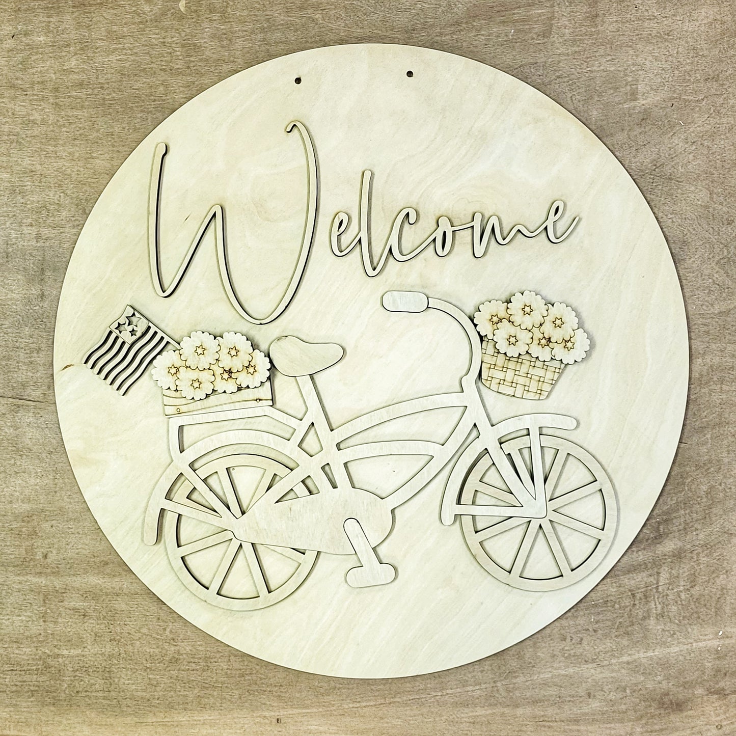 3D Door hanger - Patriotic Bike