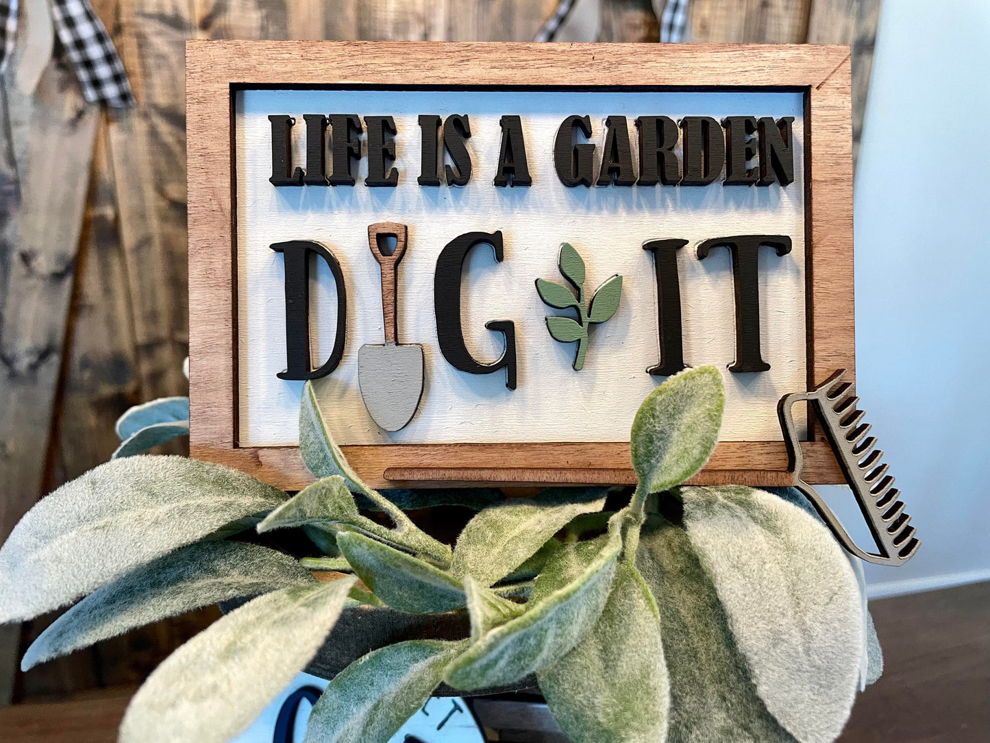 3D Tiered Tray Decor - Vegetable Garden