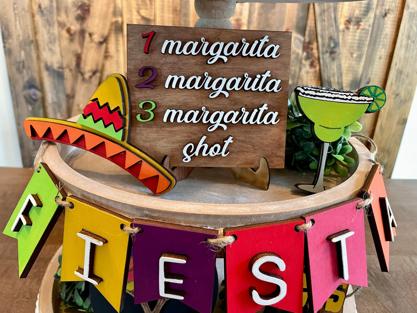 3D Tiered Tray Decor - Cinco De Mayo
