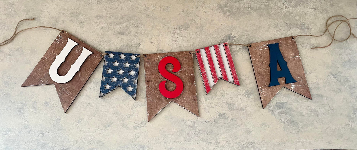3D Banner - USA banner
